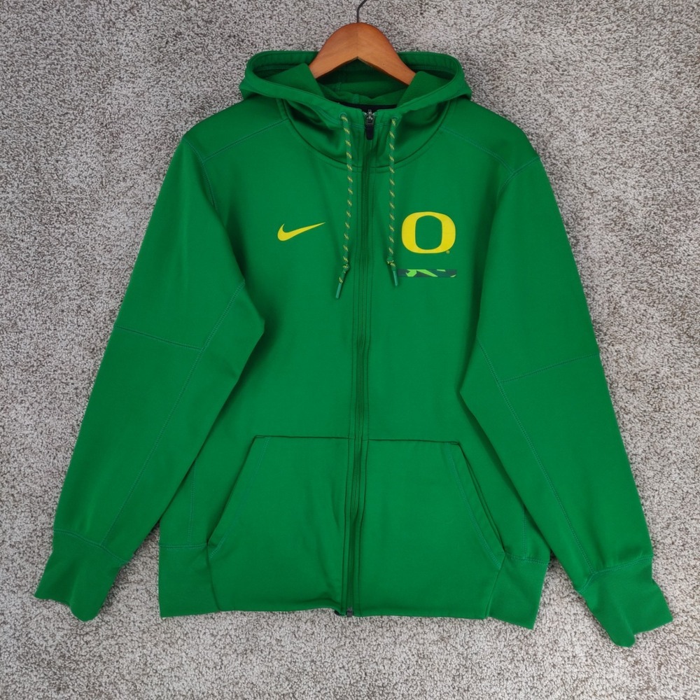 Nike Oregon Ducks Hoodie Mens Small Green Sweatshirt College Football